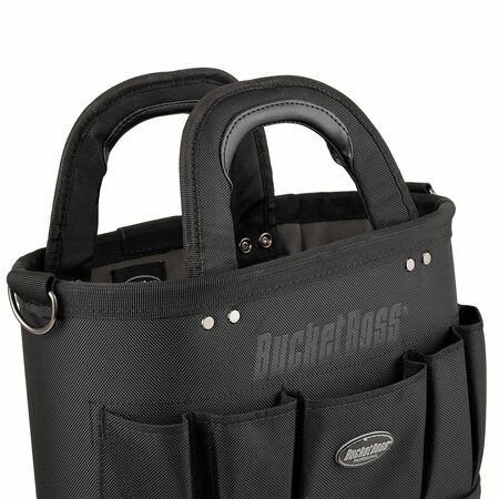 Bucket Boss Pro Oval Tool Tote 14, 1680 Heavy-Duty Poly Fabric, 13 Pockets 74014